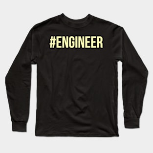 #engineer yellow Long Sleeve T-Shirt